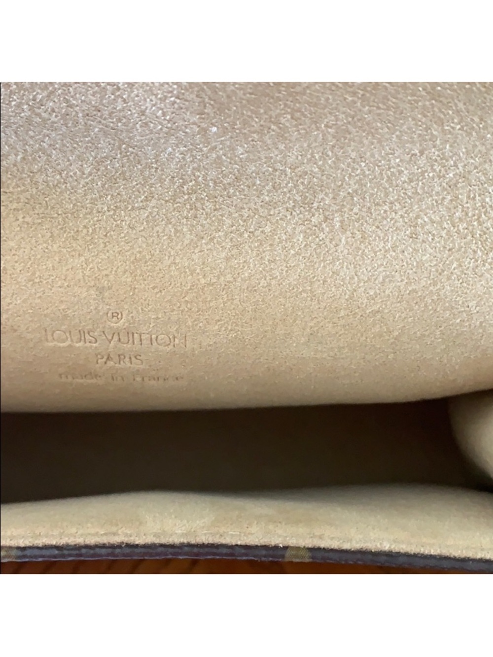 Louis Vuitton Monogram Canvas waist belt bag  with Natural Leather belt - Picture 6 of 7
